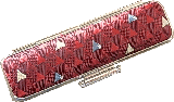 『世界文化遺産登録記念限定品』甲斐絹織りハンコケース赤富士